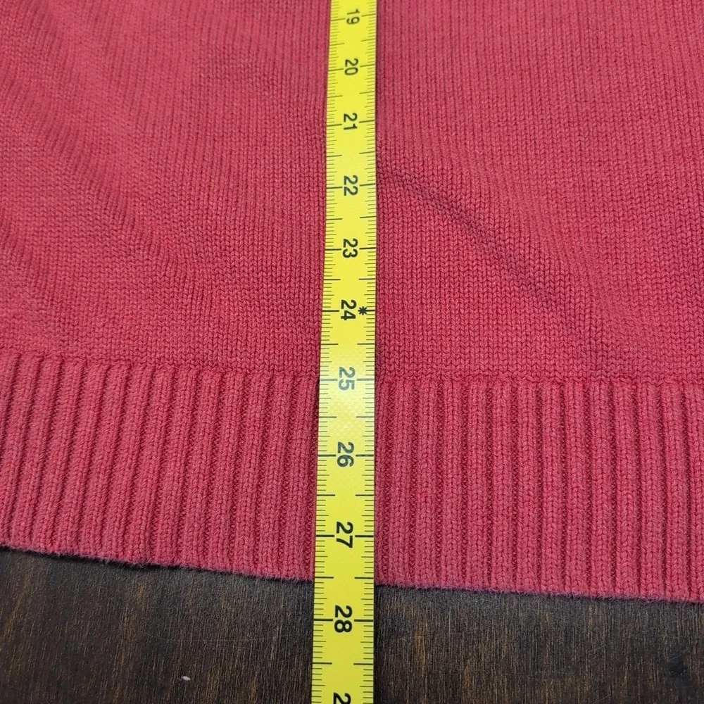 Polo Ralph Lauren 1/4 Zip Sweater Men's 2XL‎ Red Cotton